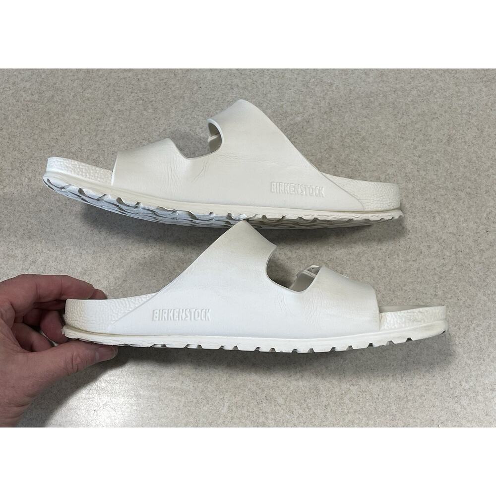 Birkenstock White Arizona Eva Sandals Women’s Sz 9/EU 40 Waterproof Lightweight - Picture 5 of 10